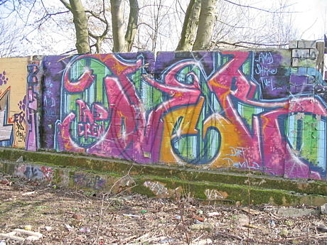 Graffiti am Donnerschweer Stadion