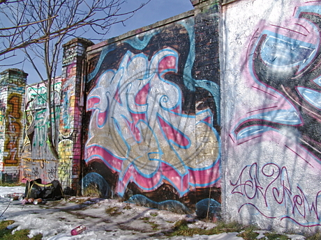 Graffiti am Donnerschweer Stadion