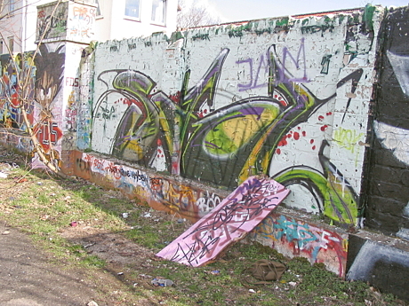 Graffiti am Donnerschweer Stadion