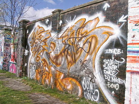 Graffiti am Donnerschweer Stadion