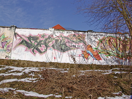 Graffiti am Donnerschweer Stadion