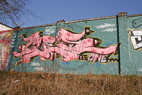Graffiti am Donnerschweer Stadion
