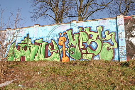 Graffiti am Donnerschweer Stadion