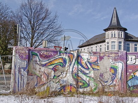 Graffiti am Donnerschweer Stadion