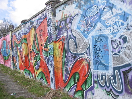 Graffiti am Donnerschweer Stadion