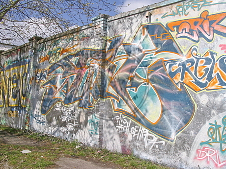 Graffiti am Donnerschweer Stadion