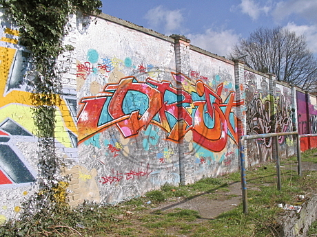Graffiti am Donnerschweer Stadion