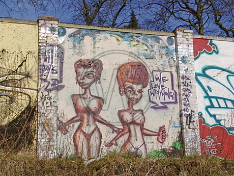 Graffiti am Donnerschweer Stadion