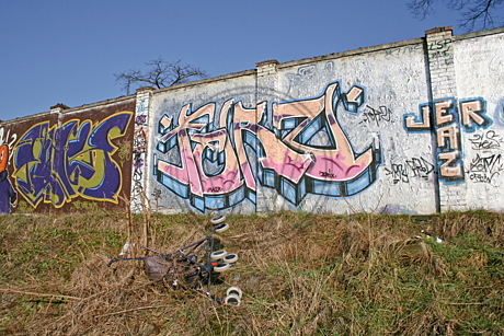 Graffiti am Donnerschweer Stadion