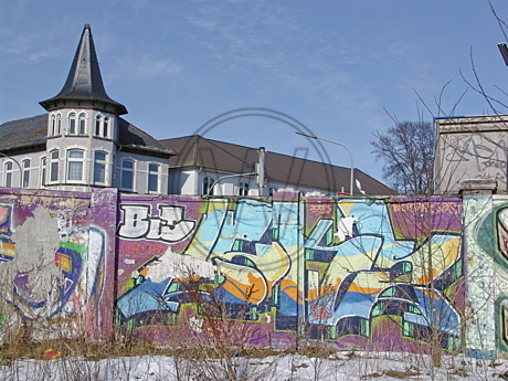 Graffiti am Donnerschweer Stadion