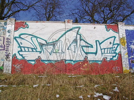 Graffiti am Donnerschweer Stadion