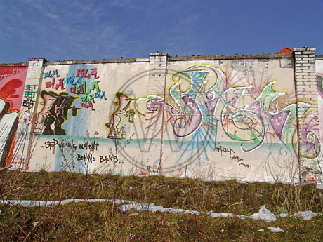 Graffiti am Donnerschweer Stadion