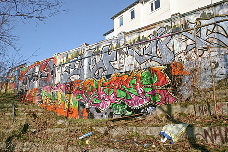 Graffiti am Donnerschweer Stadion