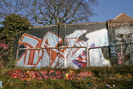 Graffiti am Donnerschweer Stadion