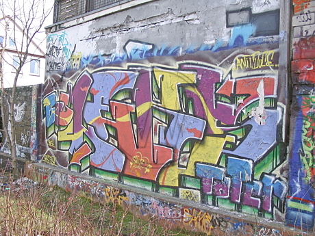 Graffiti am Donnerschweer Stadion