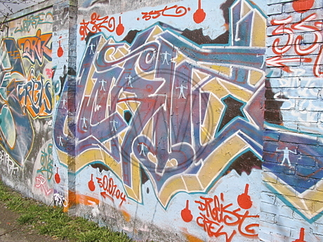 Graffiti am Donnerschweer Stadion