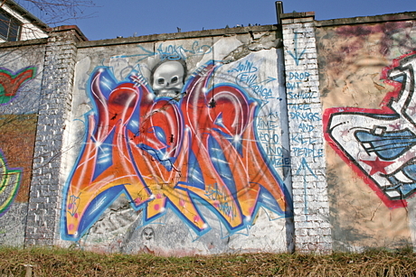 Graffiti am Donnerschweer Stadion
